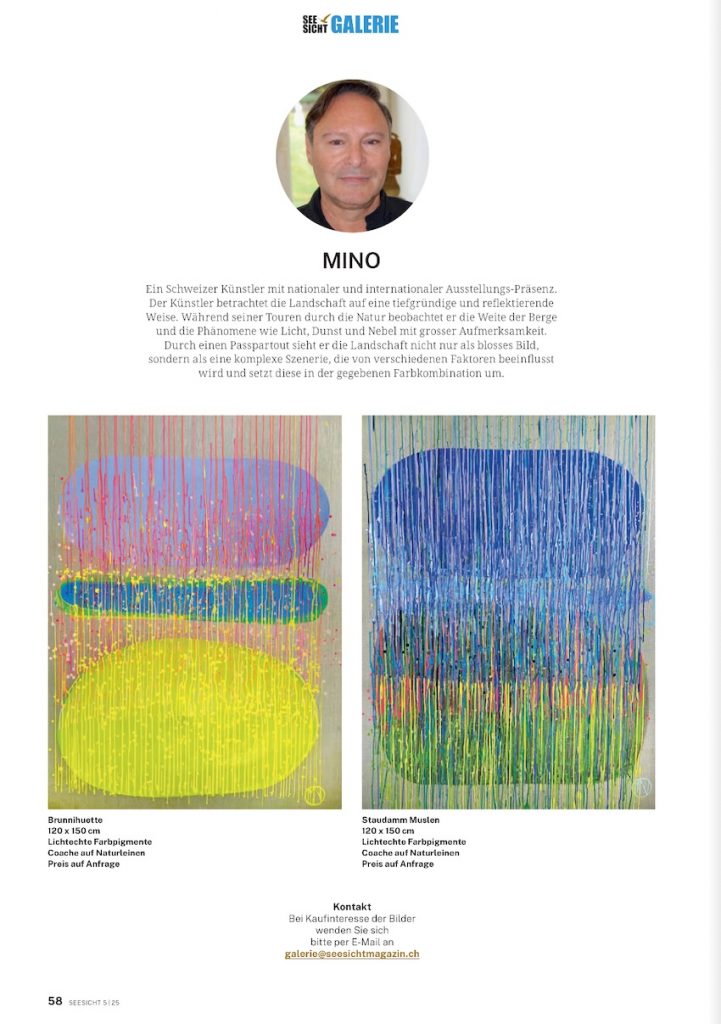 MICHAËL LUCERNE & MINO SEESICHTMAGAZIN / OKTOBER 2025